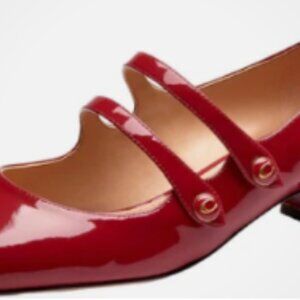 Coach Womens Angelina Mary Jane Size 5 Red